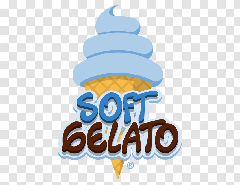 Logo Clip Art Food Font Brand - Soft Serve Ice Cream Cone Yogurt Transparent PNG