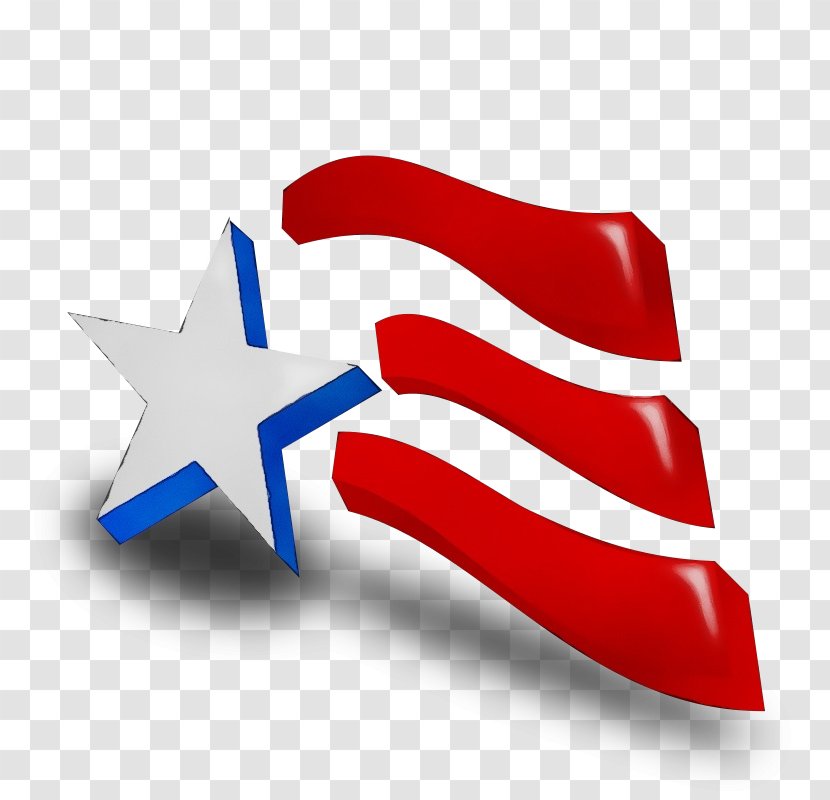Flag Of The United States Logo - Watercolor Transparent PNG