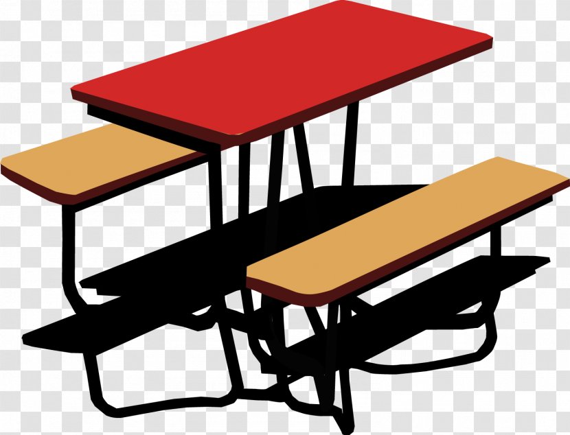 Table Bench Illustration - Outdoor - Vector Transparent PNG