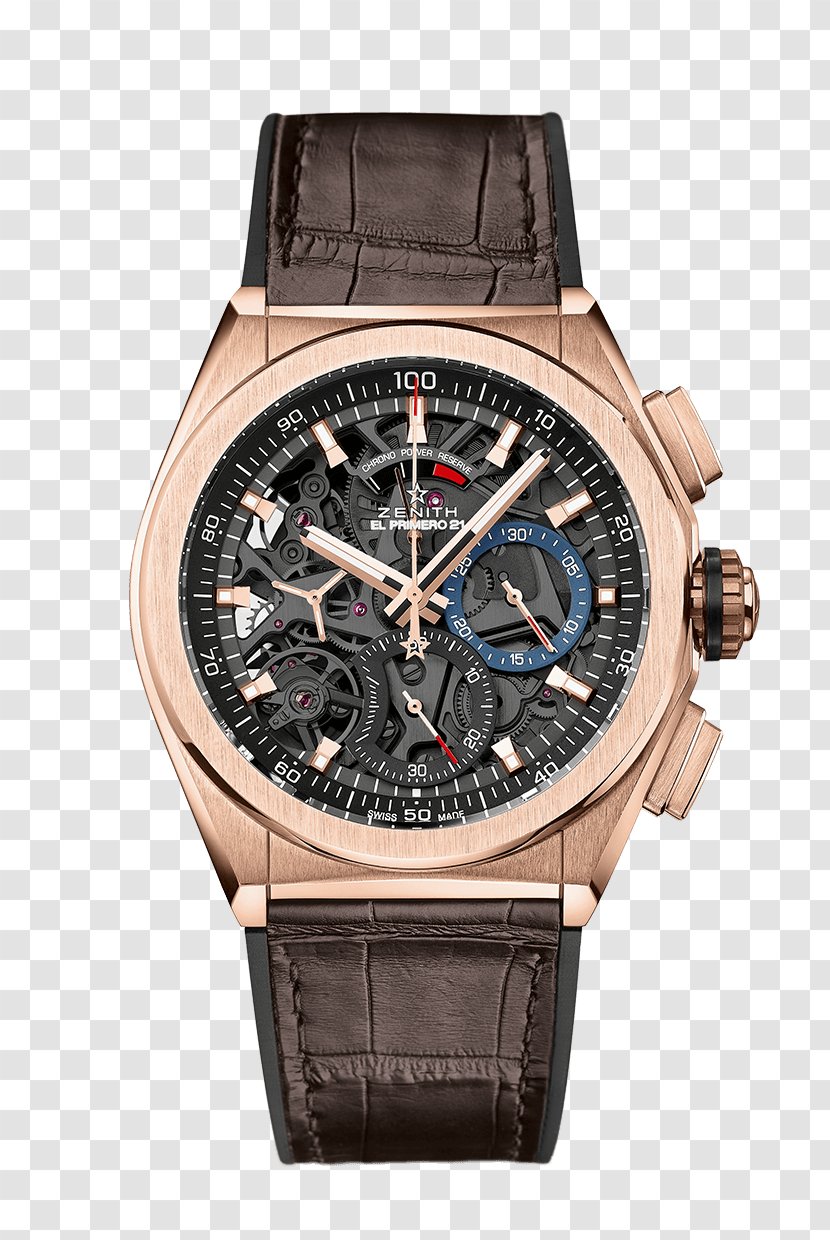 Zenith Chronograph Chronometer Watch Bracelet - Strap Transparent PNG