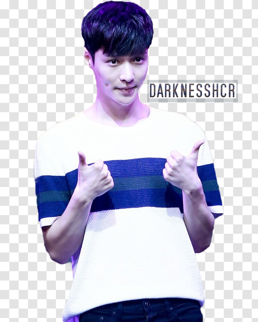 Yixing Zhang EXO The Lost Planet LOVE ME RIGHT - Purple - Shoulder Transparent PNG