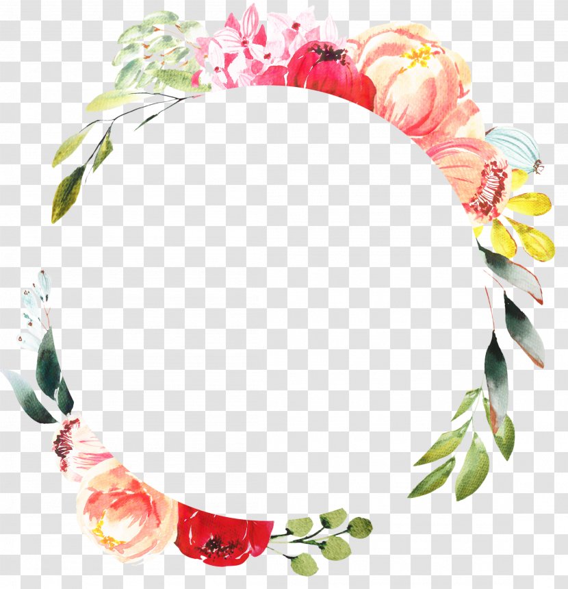 Background Flowers Frame - Floral Design - Headpiece Lei Transparent PNG