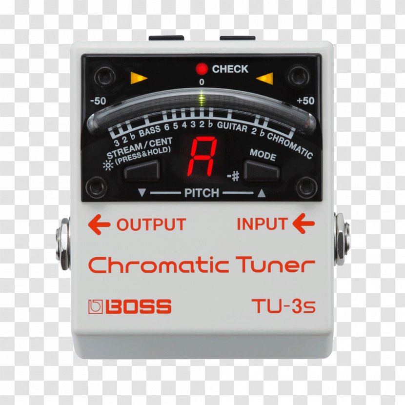 Electronic Tuner Effects Processors & Pedals BOSS TU-3 Chromatic Boss Corporation Pedalboard - Tree - Musical Instruments Transparent PNG