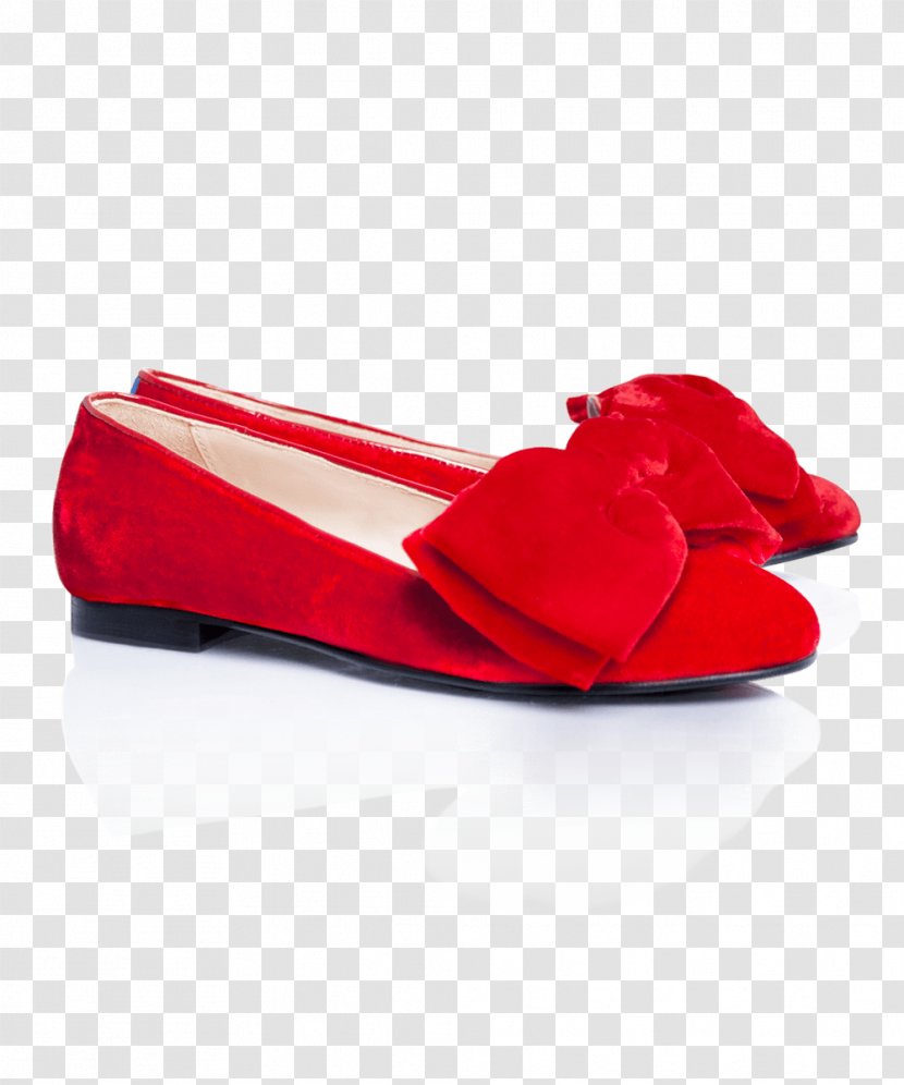 Ballet Flat Slipper Shoe Chatelles Velvet - Red Slippers Transparent PNG