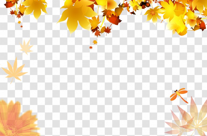 Autumn Poster Maple Leaf - Leaves Transparent PNG
