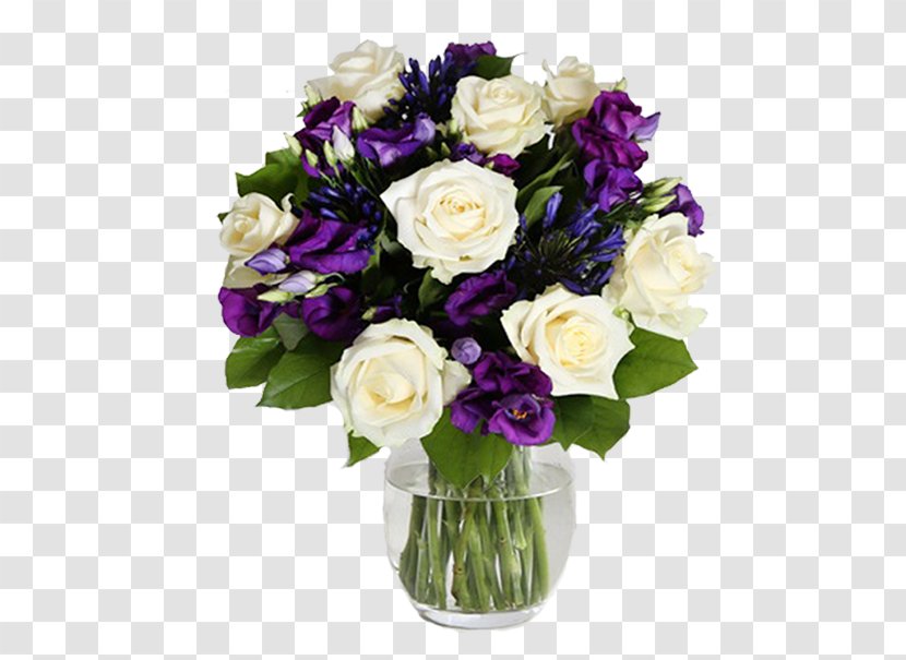 Garden Roses Flower Bouquet Texas Bluebell Gift - Lilac Transparent PNG