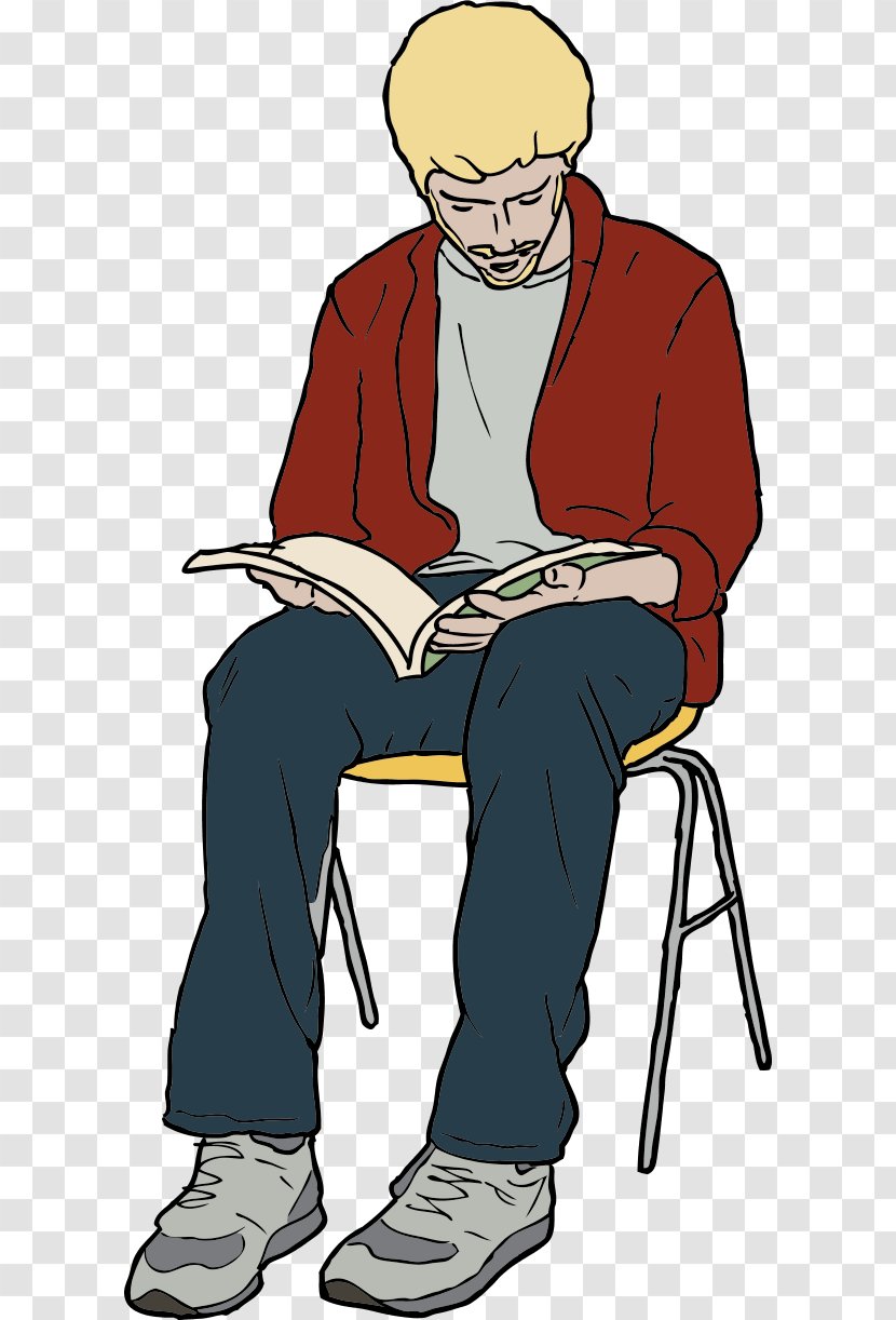Reading Free Content Clip Art - Shoe - Cartoon Boy Book Transparent PNG