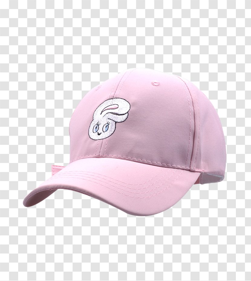Baseball Cap Hat Headgear Fullcap - Pink Bunny Ears Transparent PNG