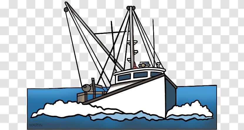 Fishing Vessel Boat Trawler Clip Art - Chesapeake Cliparts Transparent PNG