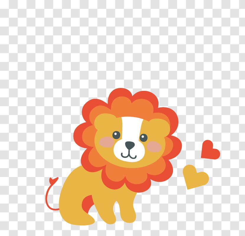 Sticker Wall Decal Child - Heart - Lion Transparent PNG