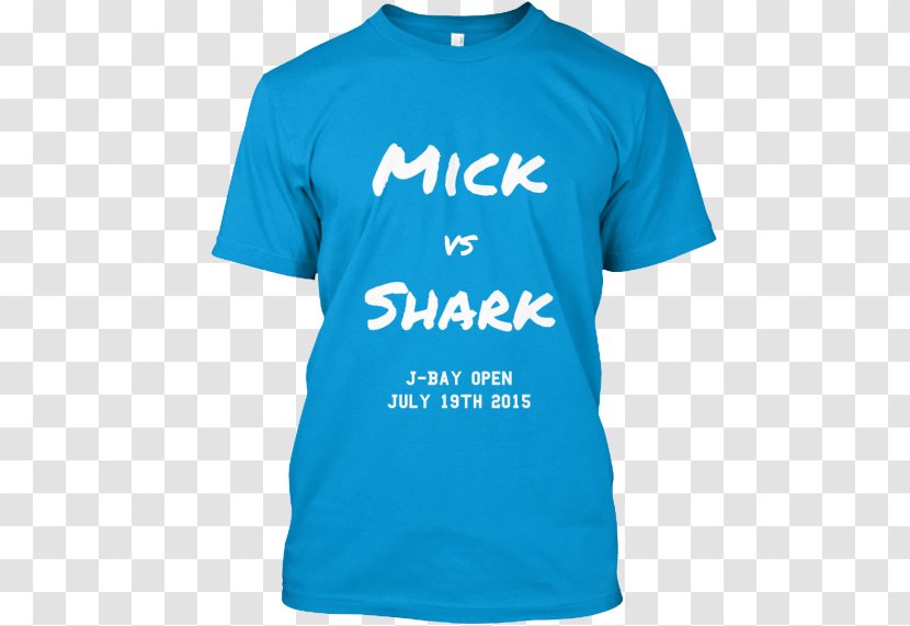 T-shirt Sleeve Princess Cotton - Electric Blue - Shark Attack Transparent PNG