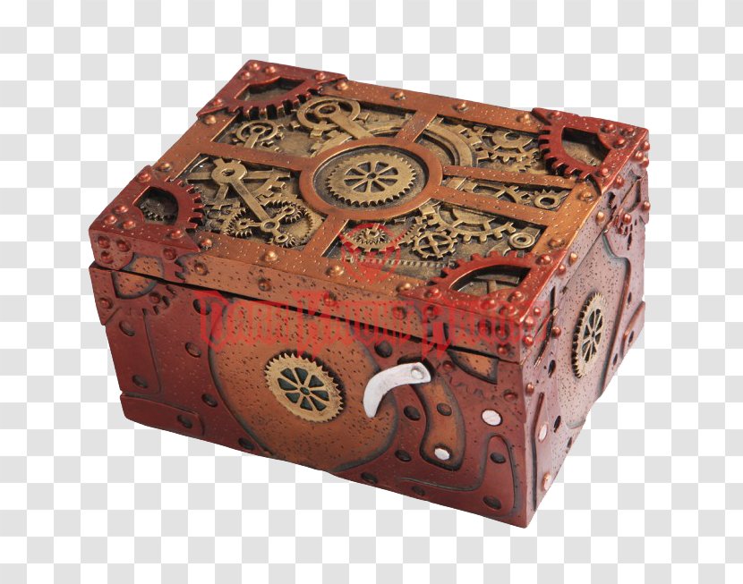Box Casket Steampunk Jewellery Clockwork - Decorative Transparent PNG