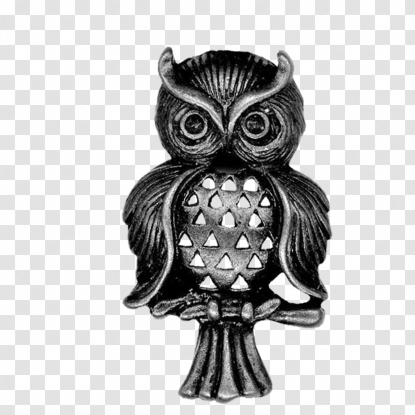 Owl Black And White - Pen Transparent PNG