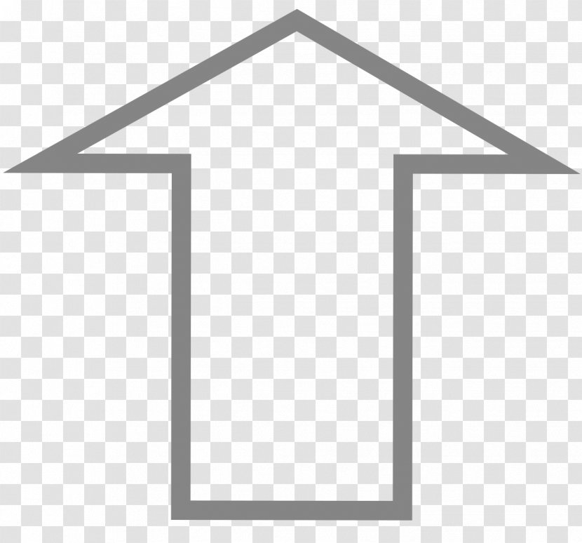 Triangle Rectangle Pattern - White - Up Arrow Transparent PNG