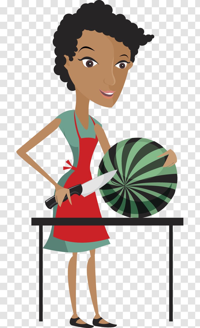 Clip Art - Cartoon - Cesi Melon Woman Transparent PNG