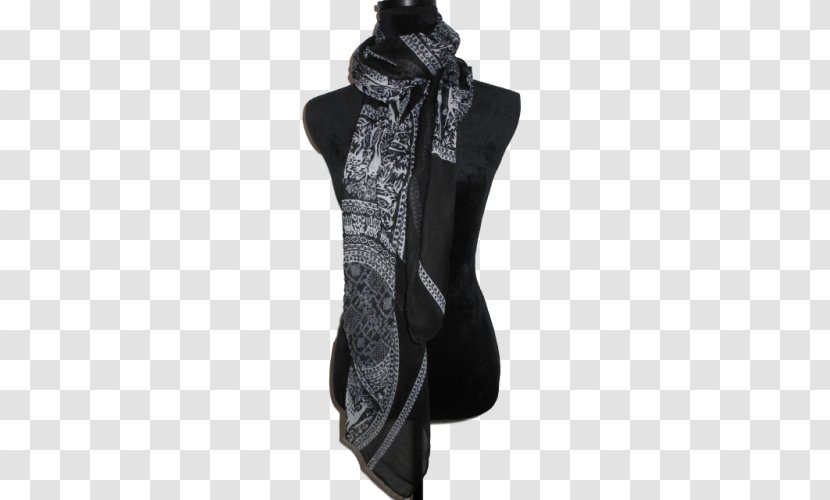 Scarf Black M Transparent PNG