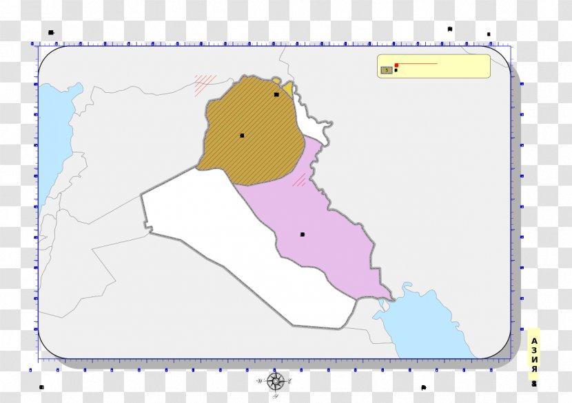 Dhi Qar Governorate Map Governorates Of Iraq Basra Muhafazah - Watercolor Transparent PNG