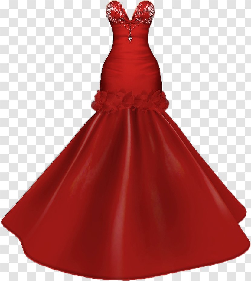 Wedding Dress Ball Gown Red - Formal Wear Transparent PNG