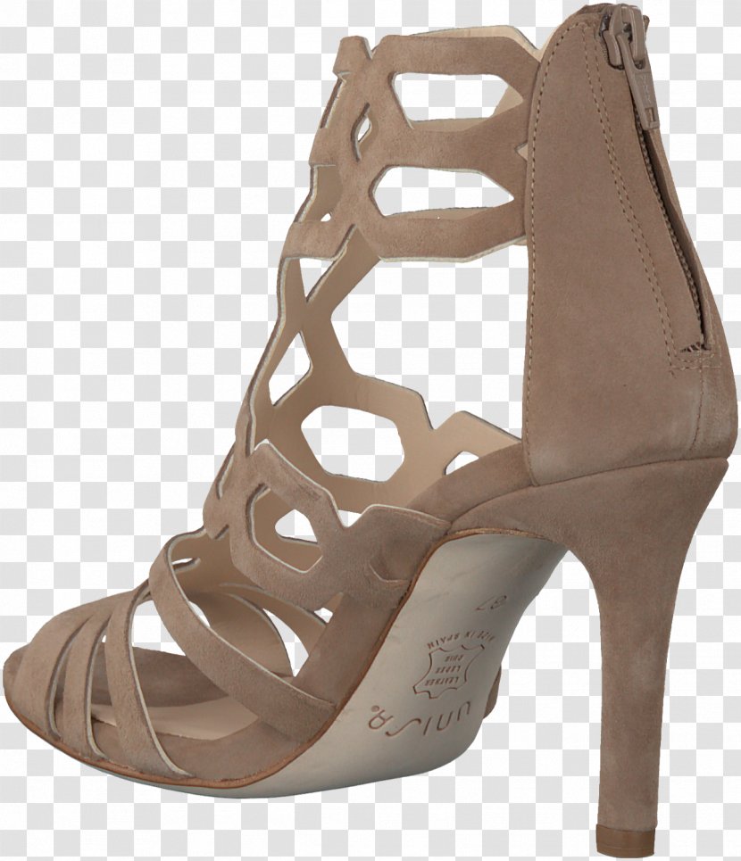 Sandal High-heeled Shoe Flip-flops Wedge - Brown Transparent PNG
