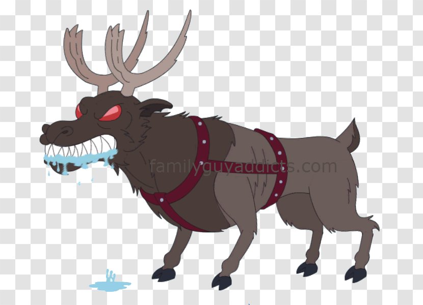 Reindeer Santa Claus Christmas Clip Art - Horn - Bad Cliparts Transparent PNG