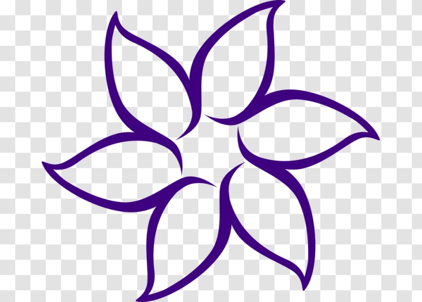 Flower Clip Art - Purple Transparent PNG