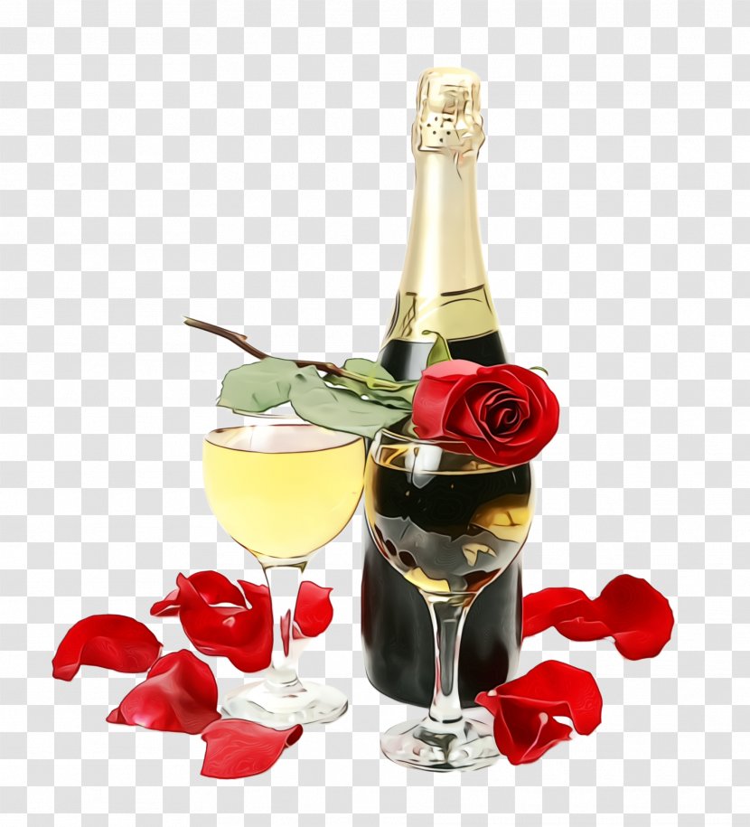 Champagne - Drink - Glass Wine Transparent PNG