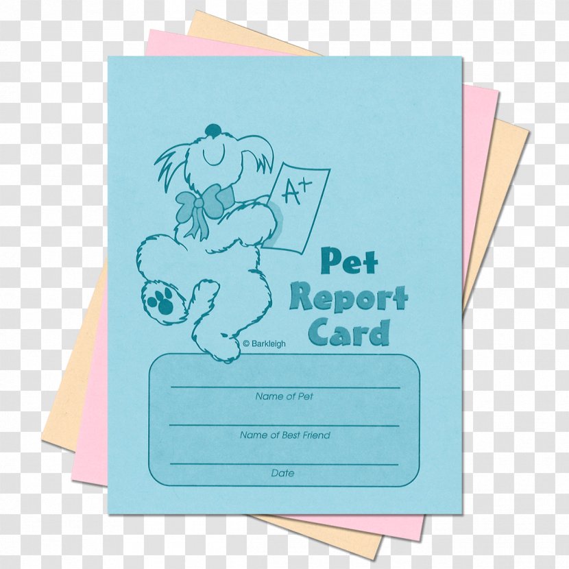 Dog Grooming Report Card Template Book - Homeschooling - Personal Transparent PNG