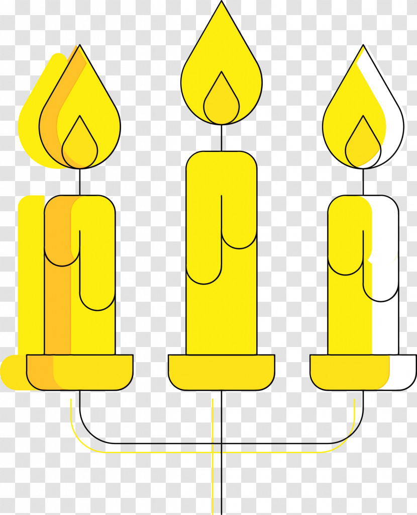 Yellow Line Sign Cylinder Line Art Transparent PNG