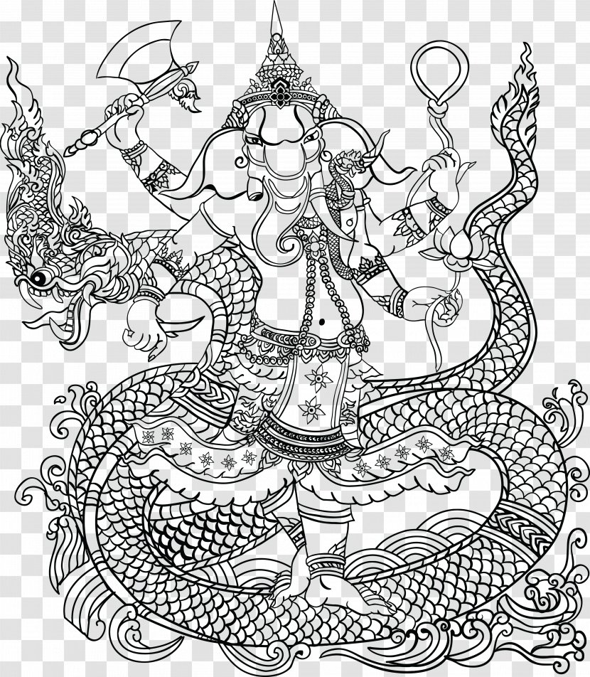 Romantic Country: A Fantasy Coloring Book Mahadeva Ganesha - Artwork Transparent PNG