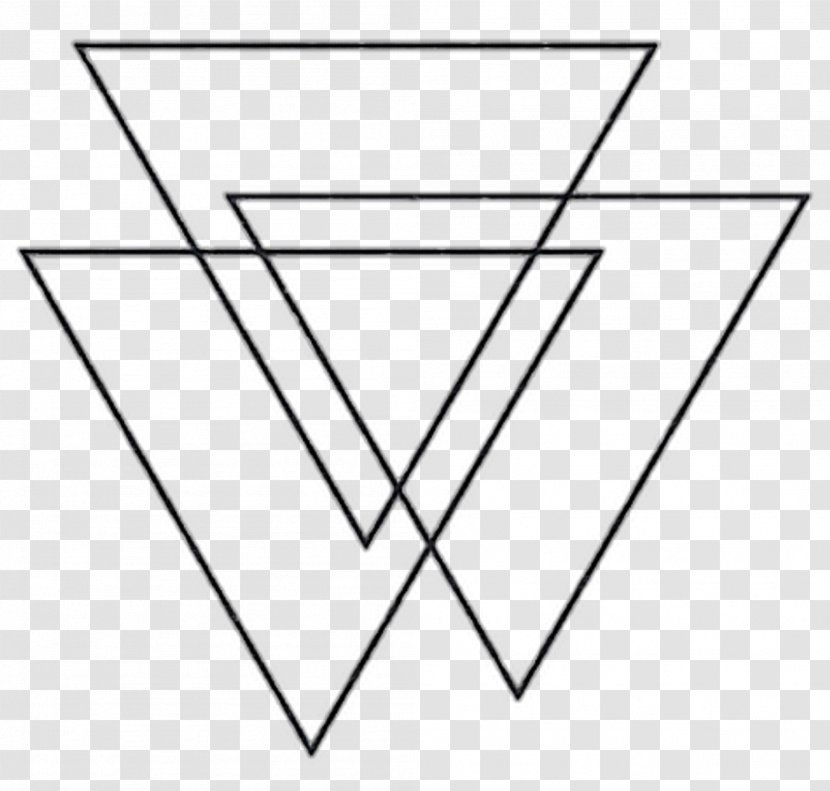 Tattoo Triangle Geometry Drawing Transparent PNG