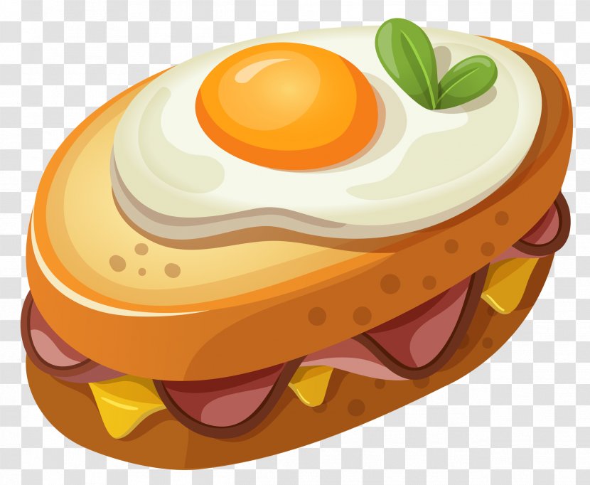 Egg Sandwich Breakfast Fried English Muffin - Scrambled Eggs - With Clipart Vector Picture Transparent PNG