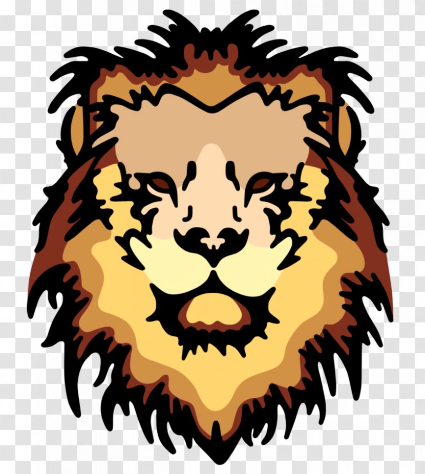 Lion Tiger Machine Embroidery - Wildlife Transparent PNG