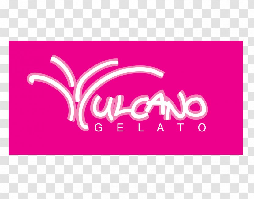 Logo Vulcano Gelato Brand Corporate Identity - Magenta - Design Transparent PNG