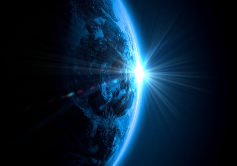 Earth Hour Planet Stock Photography - Electric Blue - Space In The Emitting Light Material Transparent PNG