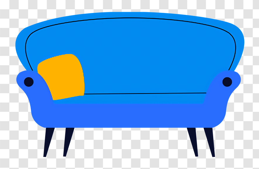 Chair Furniture Cartoon Cobalt Blue / M Cobalt Blue / M Transparent PNG