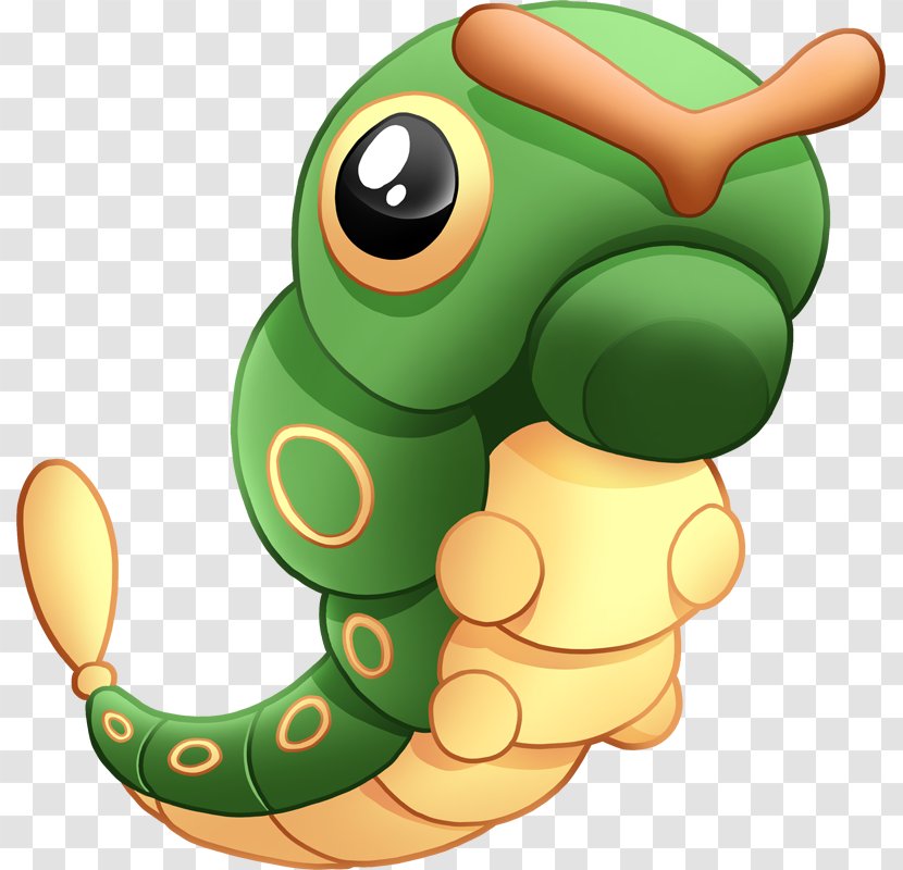 Pokémon Yellow Caterpie Metapod Butterfree - Cartoon - Reptile Transparent PNG