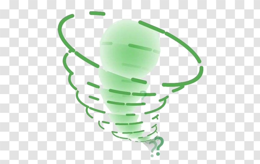 Tornado - Rain - Green Cute Lines Transparent PNG