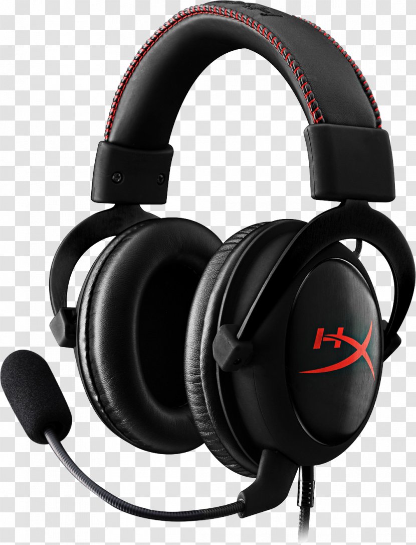 PlayStation 4 Black Headphones HyperX Cloud Microphone - Electronic Device Transparent PNG