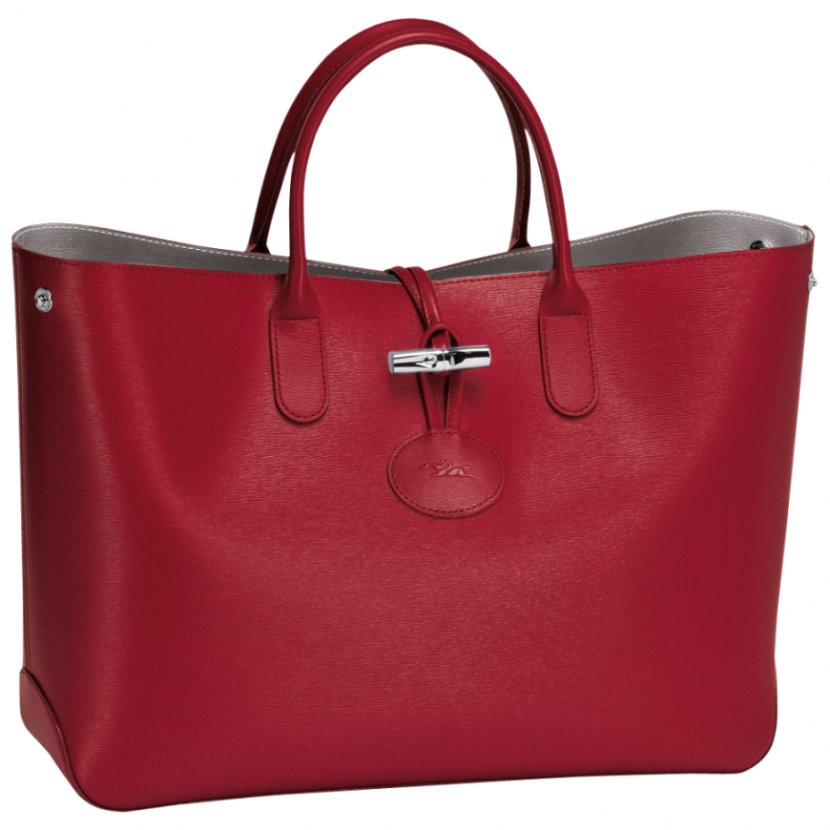 Longchamp Tote Bag Red Handbag - Fashion Accessory Transparent PNG