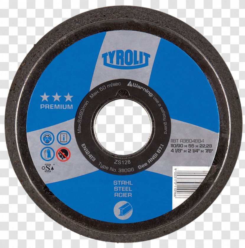 Tyrolit Steel Slijpschijf Abrasive Grinding Wheel - Tool - Grand Divisions Of Tennessee Transparent PNG