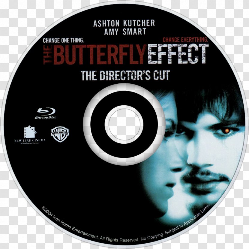 The Butterfly Effect Ashton Kutcher Blu-ray Disc Evan Treborn - Brand Transparent PNG