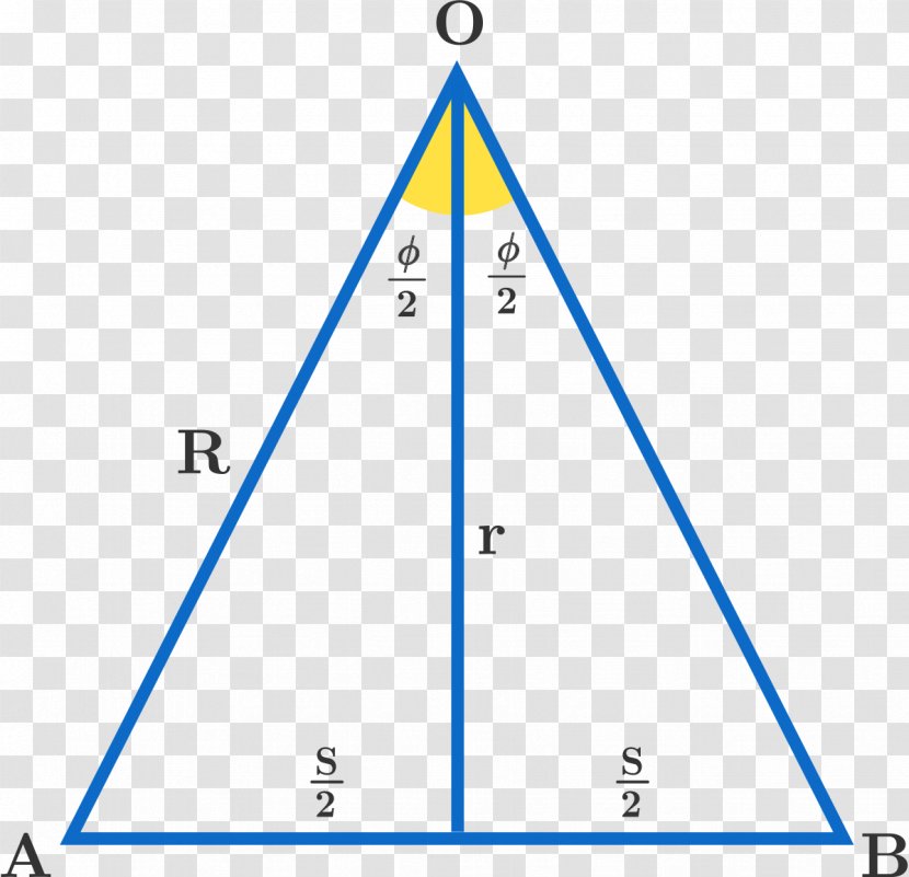 Isosceles Triangle Equilateral Center - Area Transparent PNG