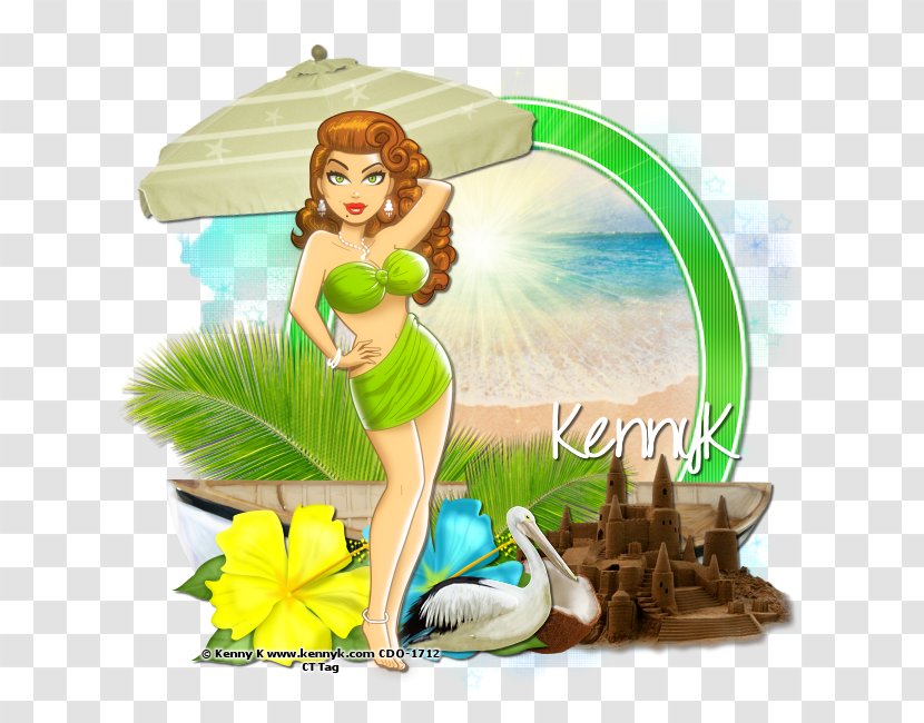 Fairy Cartoon Figurine Organism - Bathing Beauty Transparent PNG