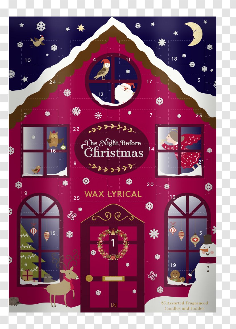 A Visit From St. Nicholas Advent Calendars Christmas - Candle Transparent PNG
