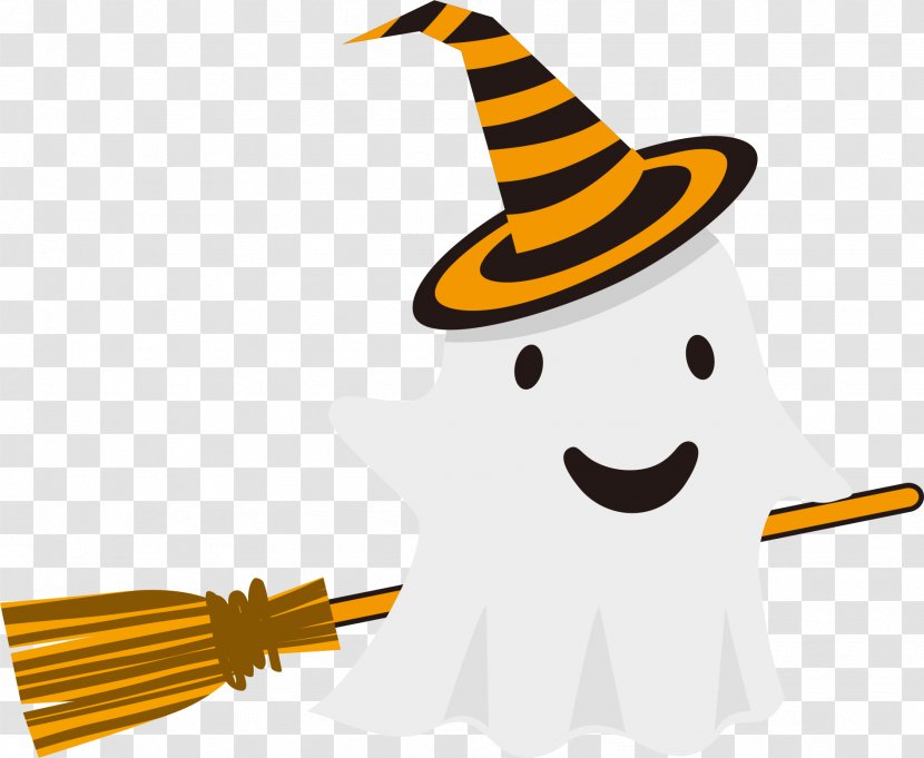 Halloween Vector Graphics Image Ghost Clip Art - Yellow - Grimace Transparent PNG