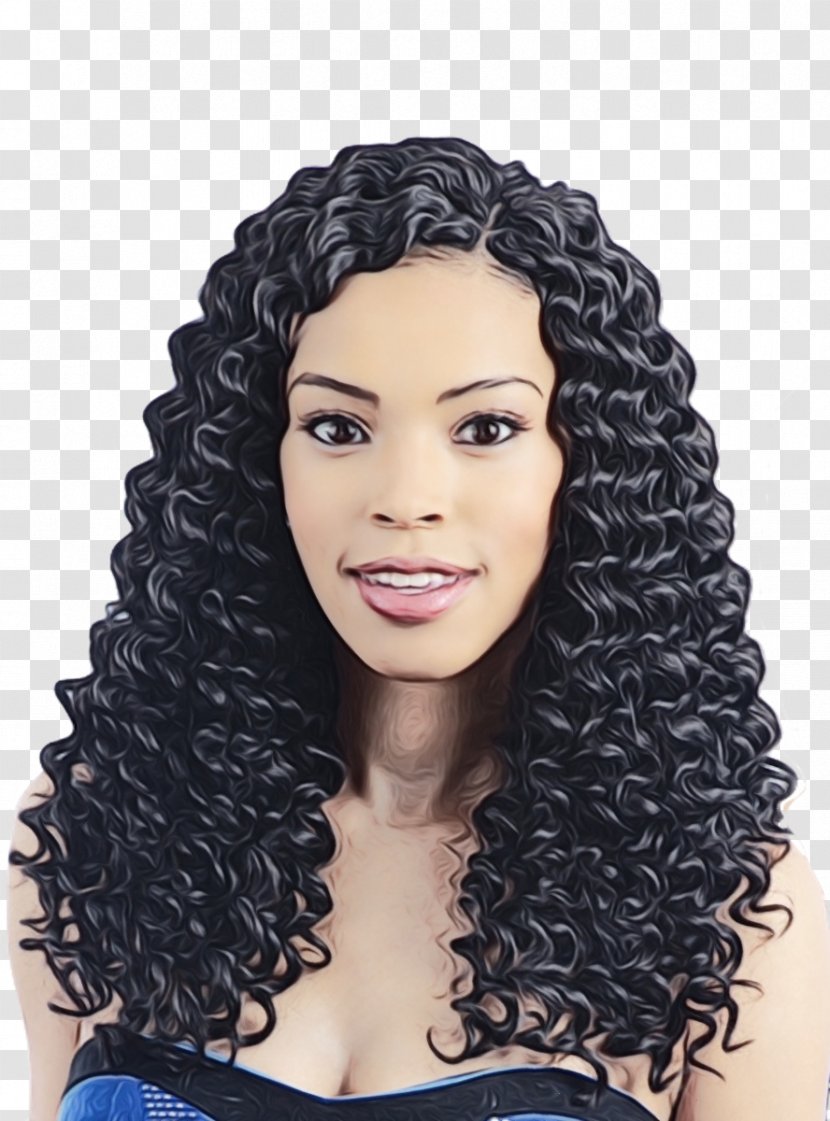 Hair Cartoon - Eyebrow - Lace Wig Long Transparent PNG