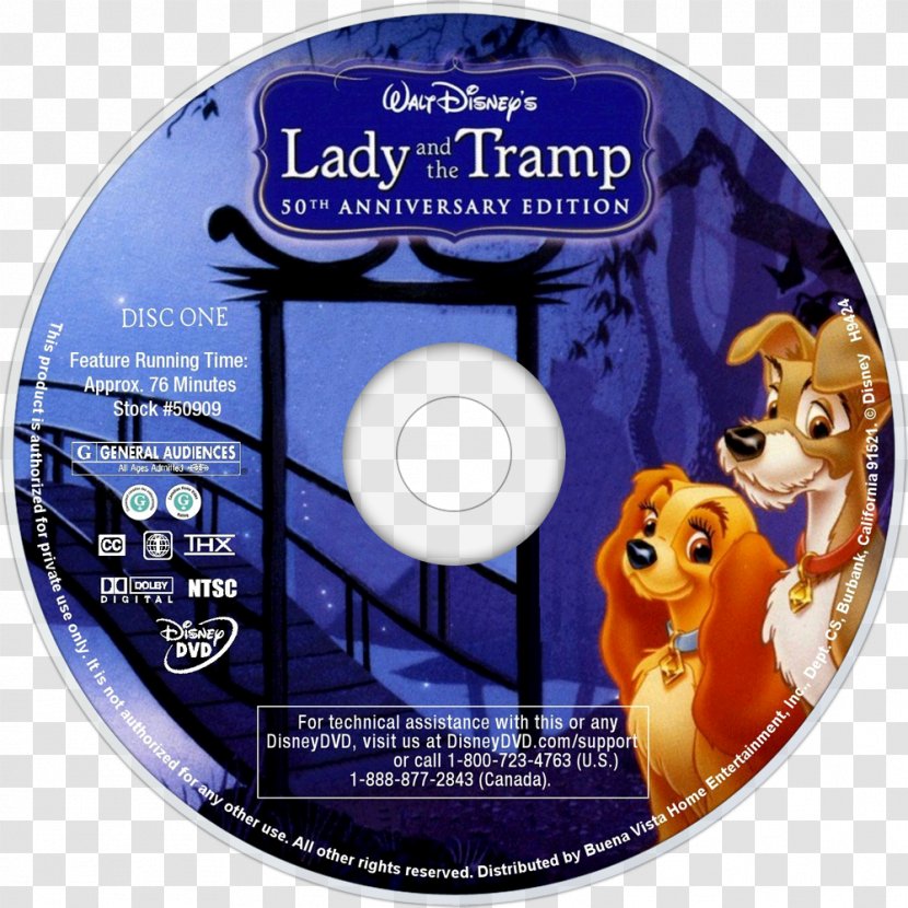 Compact Disc The Tramp Blu-ray Walt Disney Platinum And Diamond Editions DVD - Dvd Transparent PNG