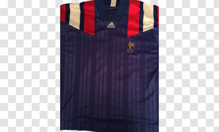 T-shirt Cobalt Blue Tartan Futsal - Uniform - France National Team Transparent PNG