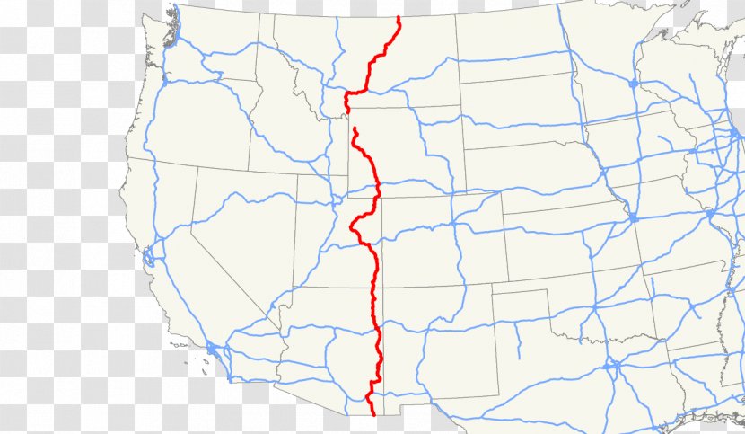 Wikimedia Foundation Commons Wikipedia Map US Numbered Highways - Foam Transparent PNG