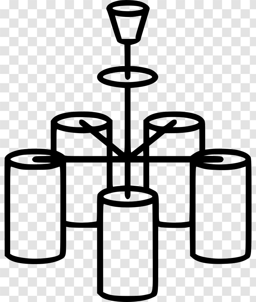 Coloring Book Drawing Chandelier Candelabra - Electric Light - Cookware And Bakeware Transparent PNG